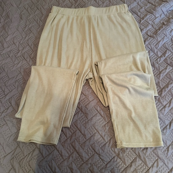 Drawstring knot ruched cami top & leggings set with cardigan - Picture 5 of 6